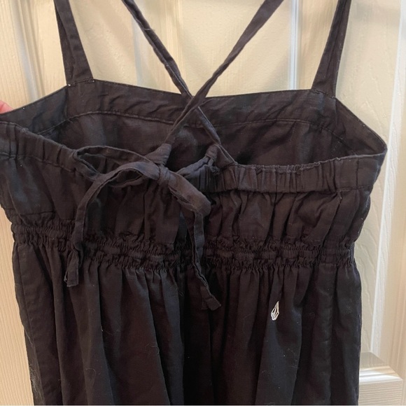 Volcom Women’s Lined Black Dress 100% Cotton - Picture 6 of 10